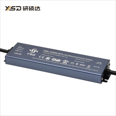 IP67 200W Small Size Led Driver Power Supply 12v/24v UL Change Waterproof 242*67*22.8mm CE&amp;ROHS Certification